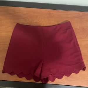 Maroon shorts
